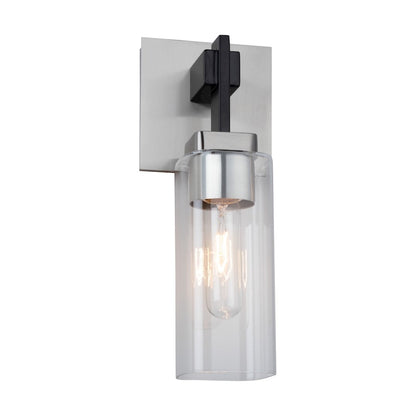 1 Light Bathroom Vanity Light, Satin Nickel