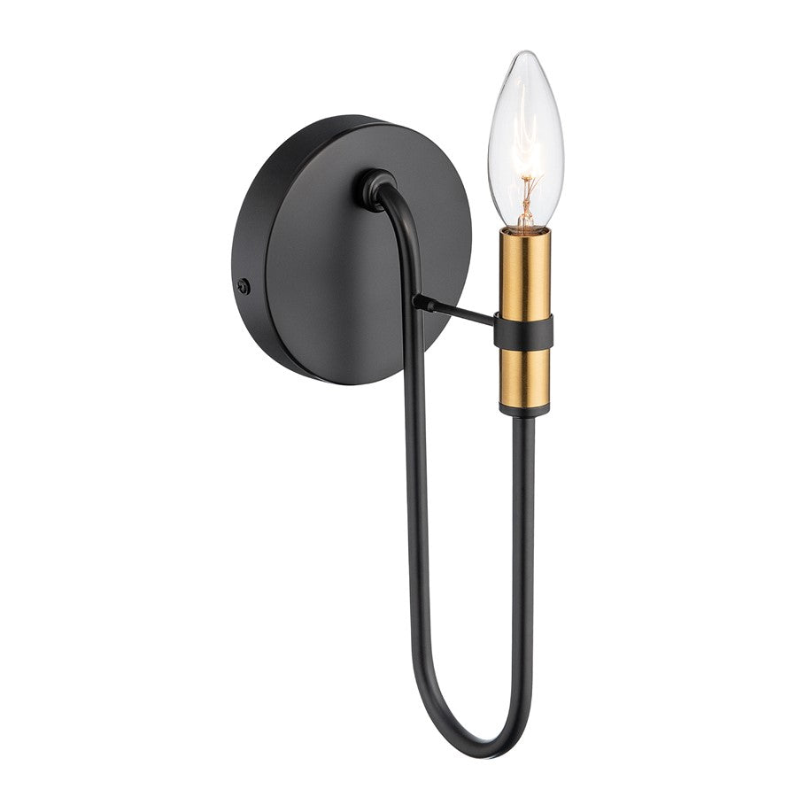 Artcraft Foundry 1 Light Wall Sconce, Black