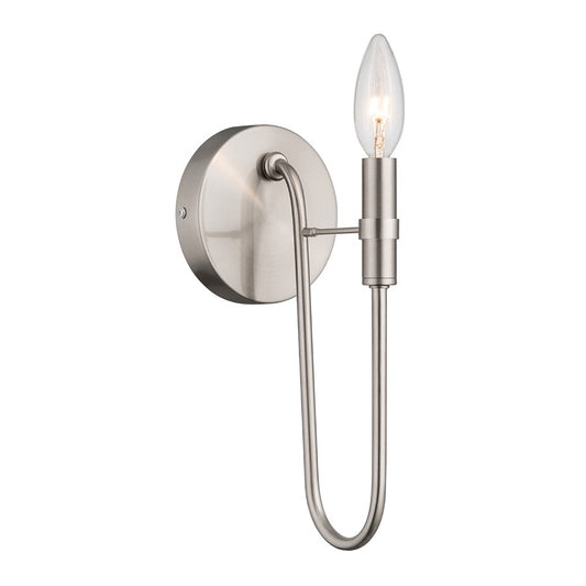 Artcraft Foundry 1 Light Wall Sconce, Brushed Nickel - AC12221BN