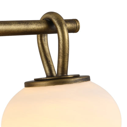 Artcraft Velora 2Lt LED Wall Sconce, Legacy Brass/White Swirl
