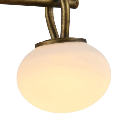 Artcraft Velora 2Lt LED Wall Sconce, Legacy Brass/White Swirl
