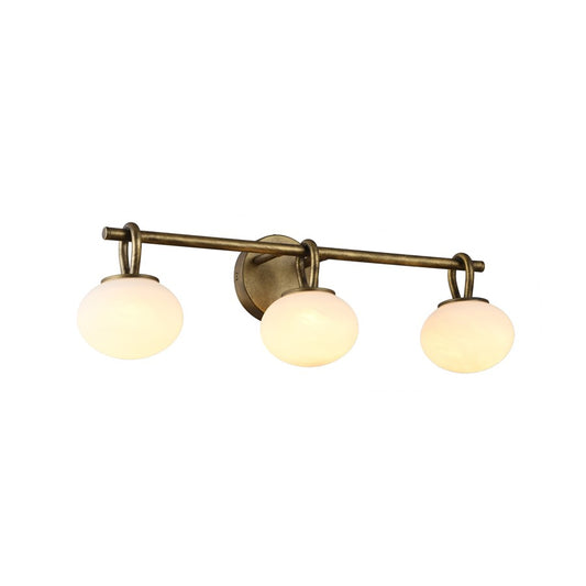 Artcraft Velora 3Lt LED Wall Sconce, Legacy Brass/White Swirl - AC12253LB