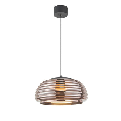 Artcraft Haze 1Lt LED 16" Pendant, Black/Espresso Copper - AC5011EC