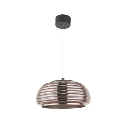 Artcraft Haze 1Lt LED 16" Pendant, Black/Espresso Copper