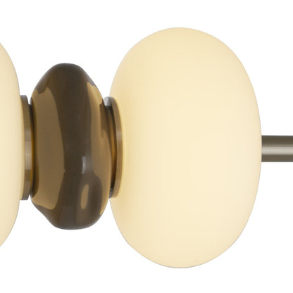 Artcraft Strata 1Lt LED 41" Pendant, Satin Nickel/Acid Opal