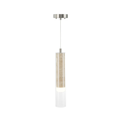 Artcraft Zara 1Lt LED Pendant, Brushed Nickel/Clear