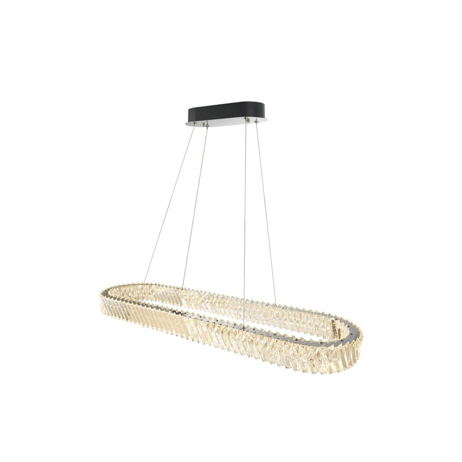 Artcraft Alya Light Pendant, Polished Nickel/Clear