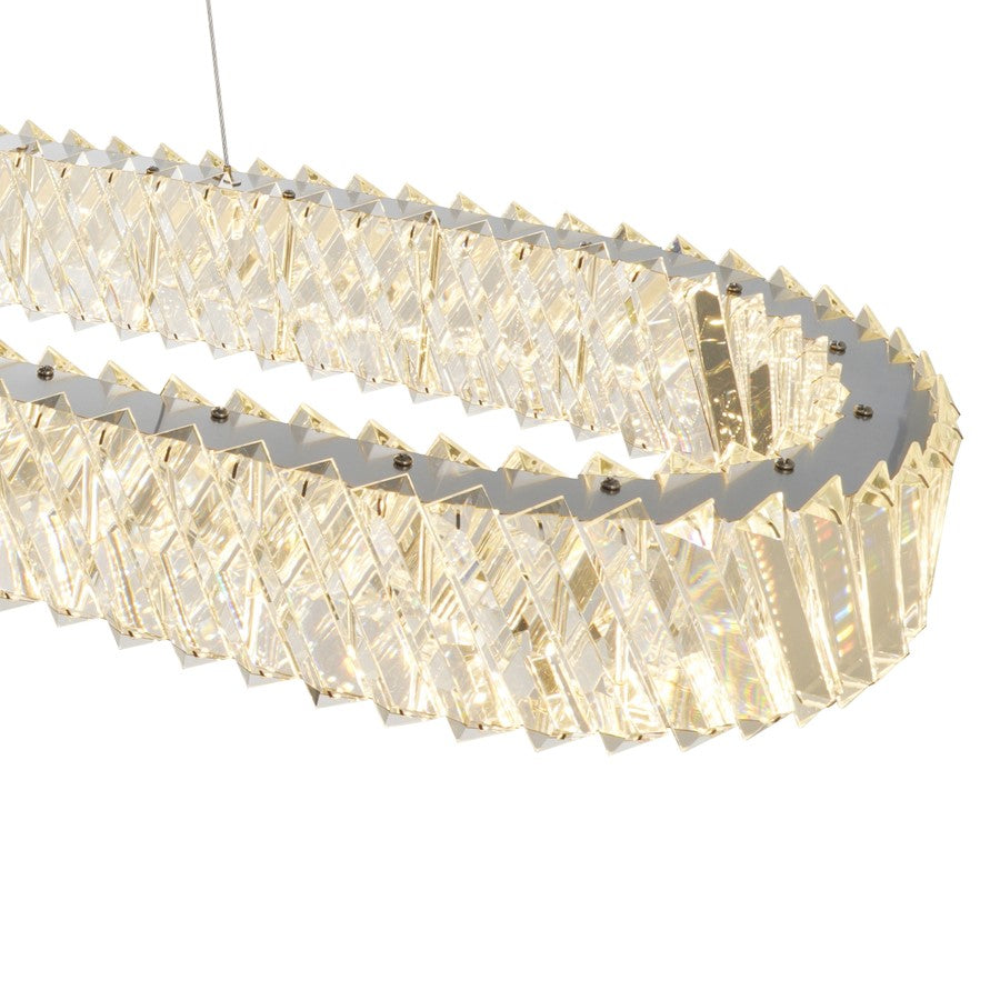 Artcraft Alya Light Pendant, Polished Nickel/Clear