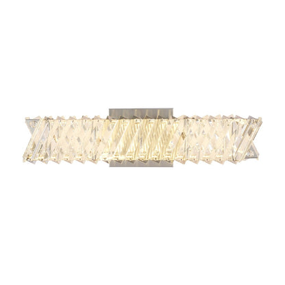 Artcraft Alya 1Lt LED 19" Wall Sconce, Polished Nickel/Clear