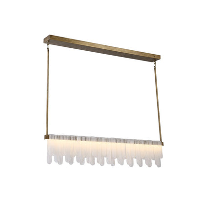 Artcraft Roselle 1Lt LED 12"H Pendant, Legacy Brass/Piastra - AC6120LB