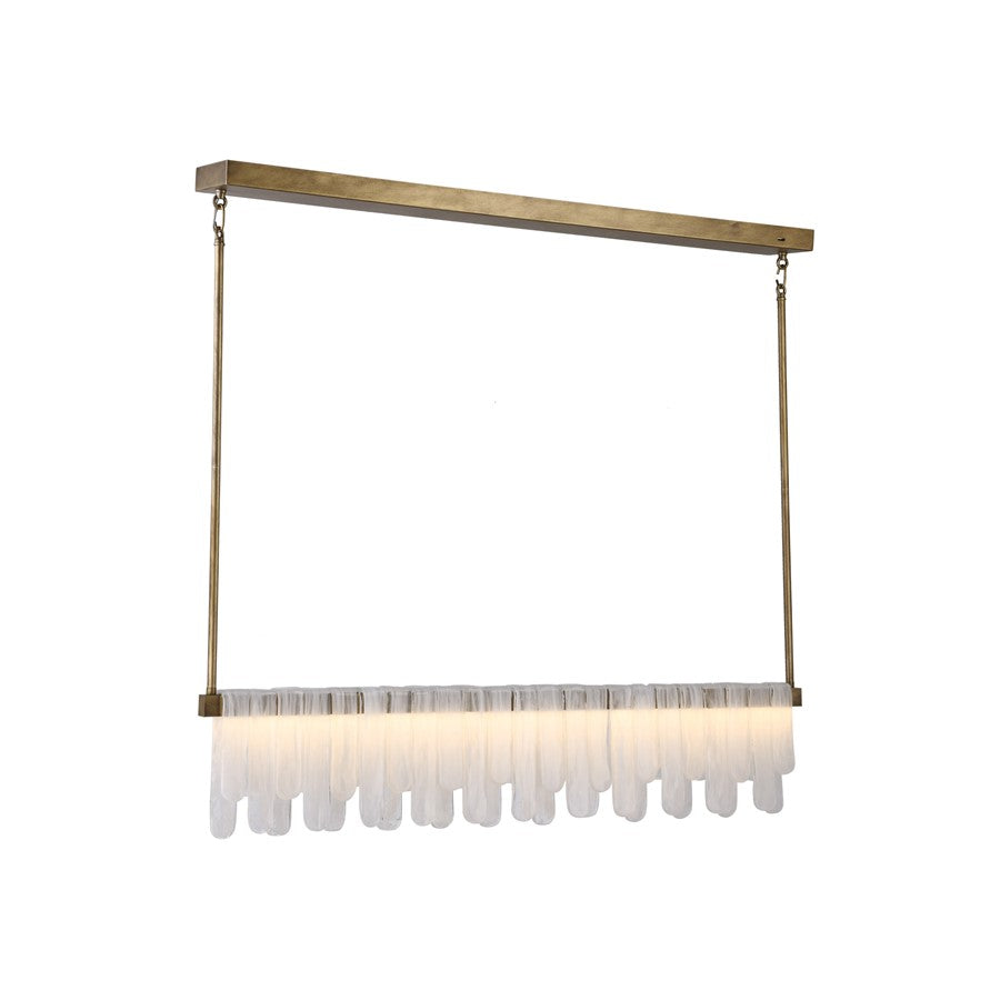 Artcraft Roselle 1Lt LED 12"H Pendant, Legacy Brass/Piastra