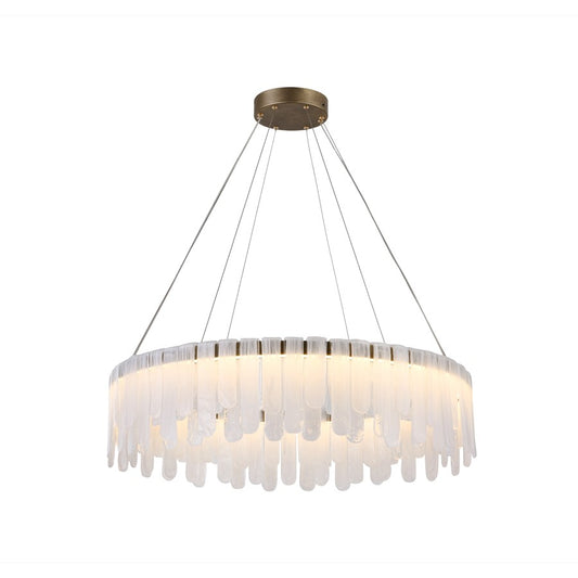 Artcraft Roselle 1Lt LED 33" Pendant, Legacy Brass/Piastra - AC6121LB