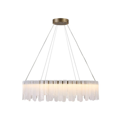 Artcraft Roselle 1Lt LED 33" Pendant, Legacy Brass/Piastra