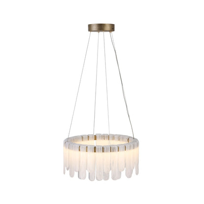 Artcraft Roselle 1Lt LED 19" Pendant, Legacy Brass/Piastra