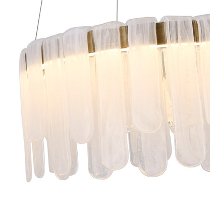 Artcraft Roselle 1Lt LED 19" Pendant, Legacy Brass/Piastra