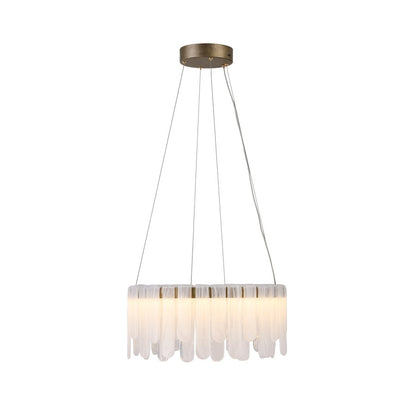 Artcraft Roselle 1Lt LED 19" Pendant, Legacy Brass/Piastra