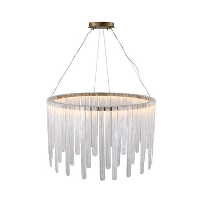 Artcraft Roselle 1Lt LED 40" Pendant, Legacy Brass/Piastra