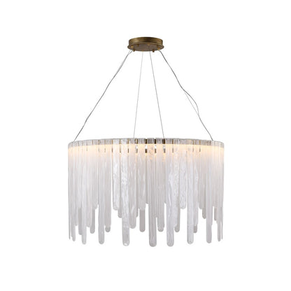 Artcraft Roselle 1Lt LED 40" Pendant, Legacy Brass/Piastra
