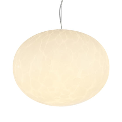 Artcraft Portico 1Lt LED 9" Pendant, Satin Nickel/White Lava