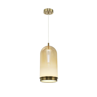 Artcraft Nebulosa Light Pendant, Brass/Amber/White - AC6220AM
