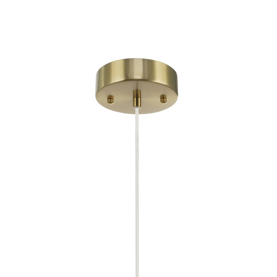 Artcraft Nebulosa Light Pendant, Brass/Amber/White