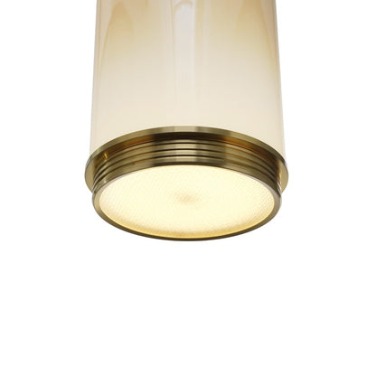 Artcraft Nebulosa Light Pendant, Brass/Amber/White
