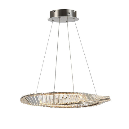 1 Light Led 25W Pendant, Satin Nickel