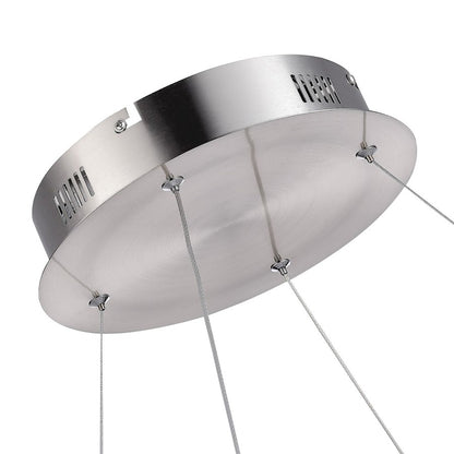 1 Light Led 25W Pendant, Satin Nickel