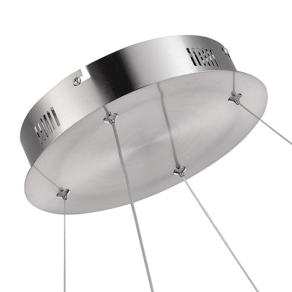 1 Light Led 50W Pendant, Satin Nickel