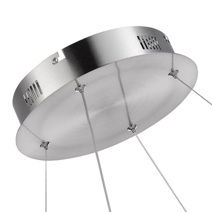 1 Light Led 65W Pendant, Satin Nickel