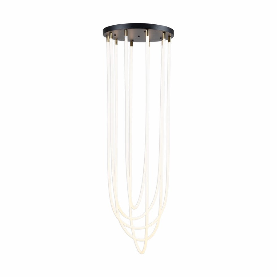 5 Light Chandelier, Black