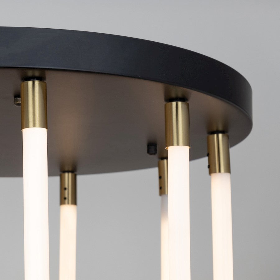 5 Light Chandelier, Black