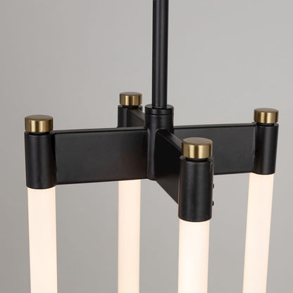 Artcraft Cascata 3 Light Island Light, Black/Brass/White