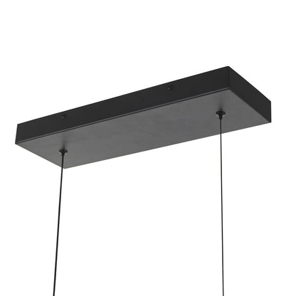 Artcraft Terra 7Lt LED Pendant, Black/Clear