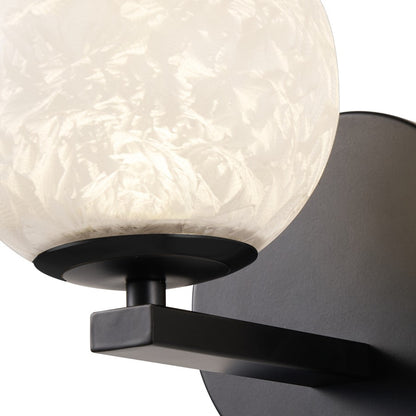 Artcraft Forma 1Lt LED Wall Sconce, Black/Ice
