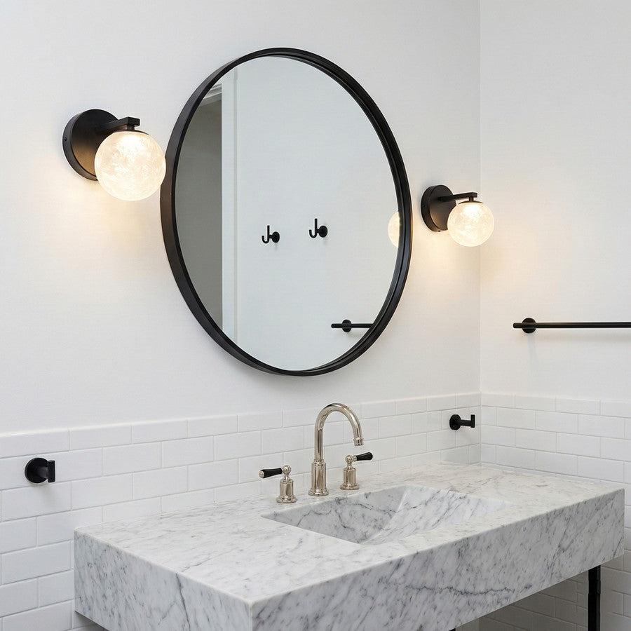 Artcraft Forma 1Lt LED Wall Sconce, Black/Ice