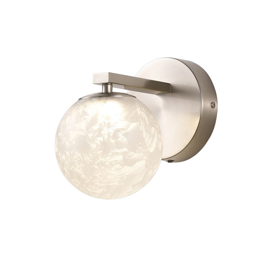 Artcraft Forma 1Lt LED Wall Sconce, Brushed Nickel/Ice - AC6961BN