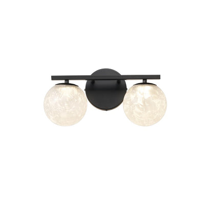 Artcraft Forma 2Lt LED Wall Sconce, Black/Ice - AC6962BK