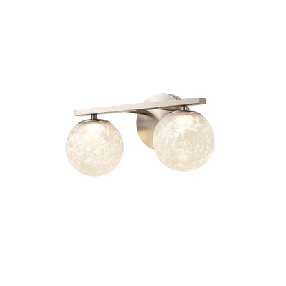 Artcraft Forma 2Lt LED Wall Sconce, Brushed Nickel/Ice