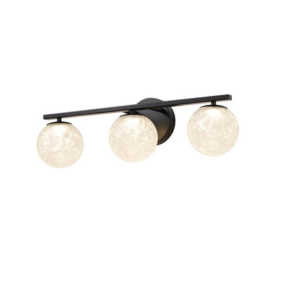 Artcraft Forma 3Lt LED Wall Sconce, Black/Ice - AC6963BK