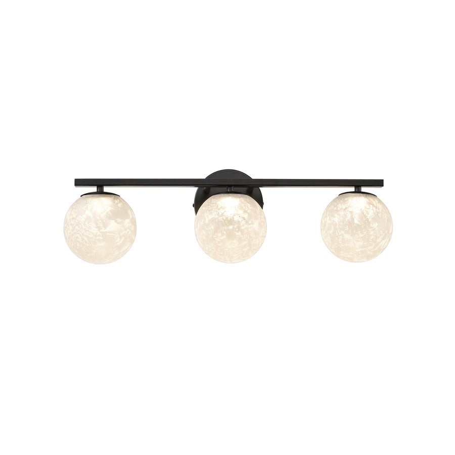 Artcraft Forma 3Lt LED Wall Sconce, Black/Ice