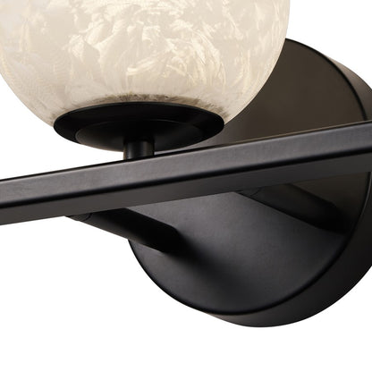Artcraft Forma 3Lt LED Wall Sconce, Black/Ice