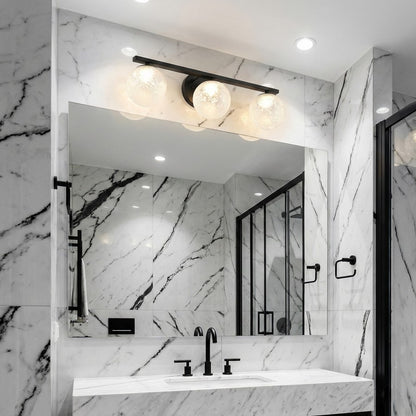 Artcraft Forma 3Lt LED Wall Sconce, Black/Ice