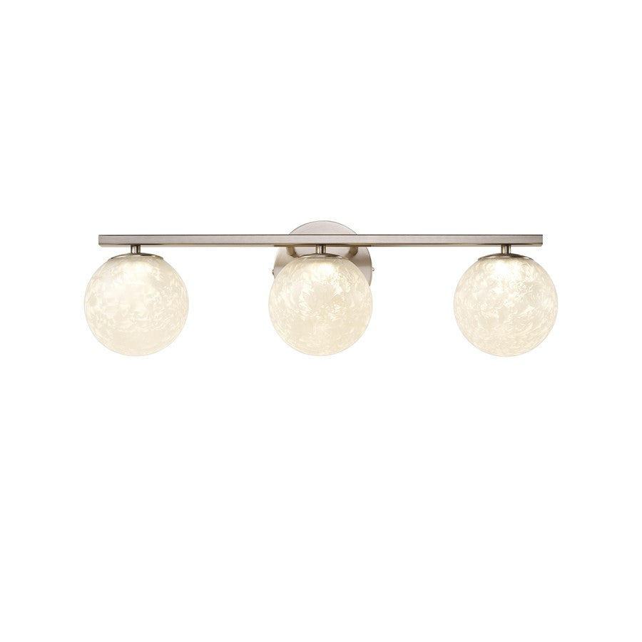 Artcraft Forma 3Lt LED Wall Sconce, Brushed Nickel/Ice - AC6963BN