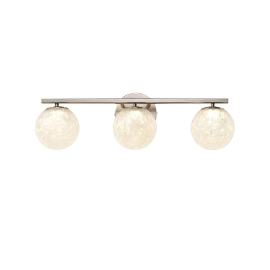 Artcraft Forma 3Lt LED Wall Sconce, Brushed Nickel/Ice - AC6963BN