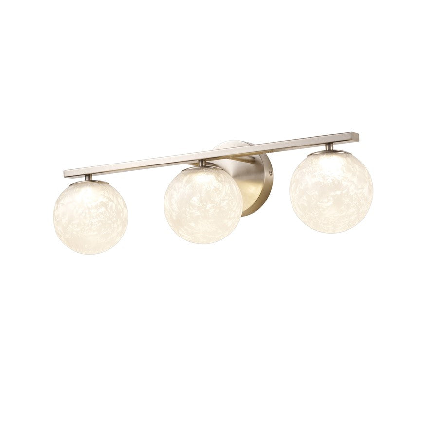 Artcraft Forma 3Lt LED Wall Sconce, Brushed Nickel/Ice