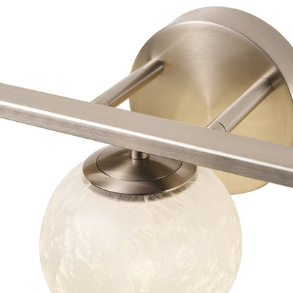 Artcraft Forma 3Lt LED Wall Sconce, Brushed Nickel/Ice