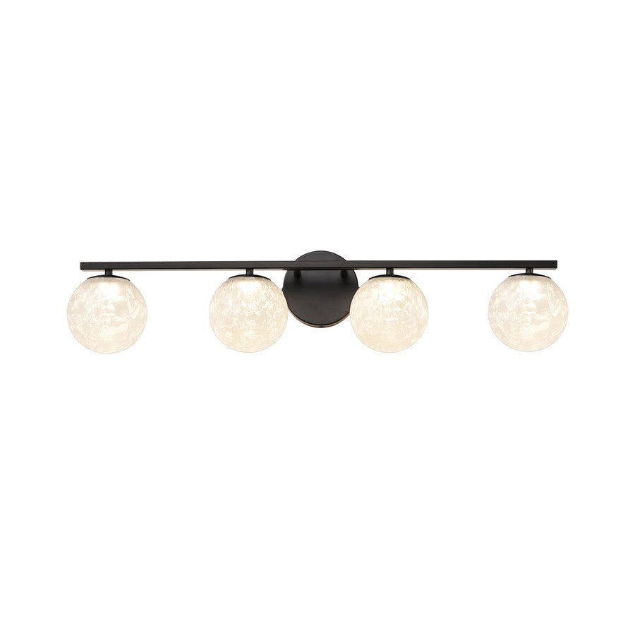 Artcraft Forma 4Lt LED Wall Sconce, Black/Ice - AC6964BK