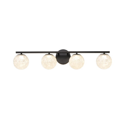 Artcraft Forma 4Lt LED Wall Sconce, Black/Ice - AC6964BK