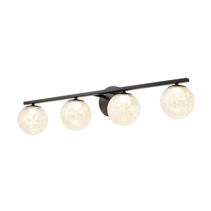 Artcraft Forma 4Lt LED Wall Sconce, Black/Ice